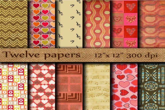 Download Retro Digital Paper - Retro Collection
