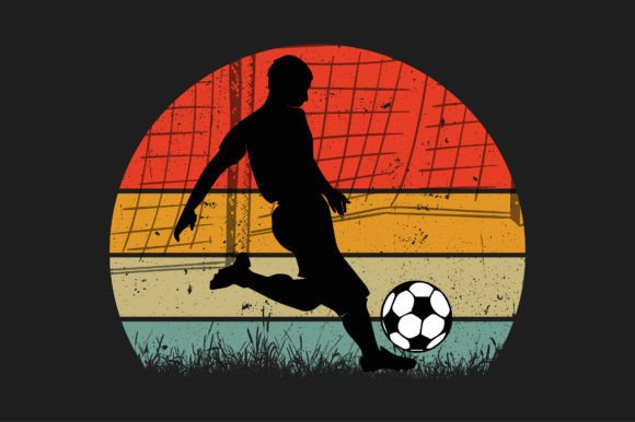 Download Sunset Retro Vintage-Soccer Graphic - Retro Collection