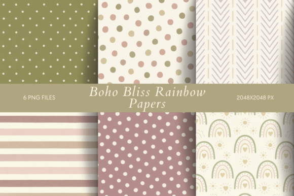 Download Boho Bliss Rainbow Papers - Premium Resources